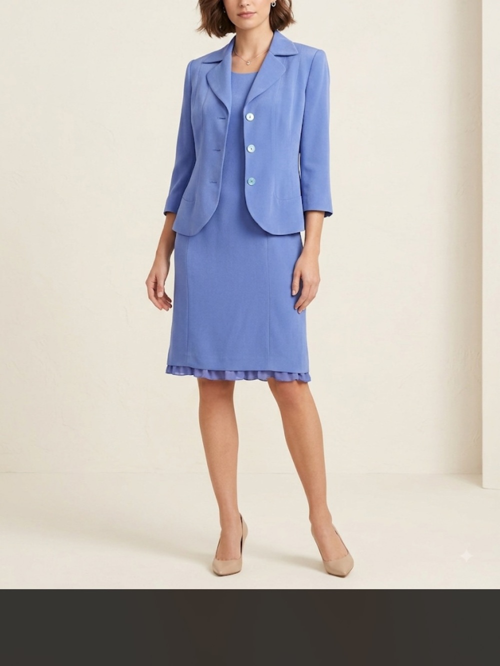 Amanda Smith SUITS Size 10 Women's Periwinkle Tailored Jacket - Classic Workwear